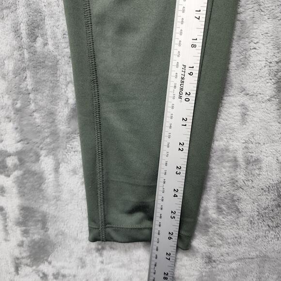 LA Gear Leggings Womens XL Green Pull On Side Zip Pocket Ankle Yoga Workout Gym - Picture 7 of 9